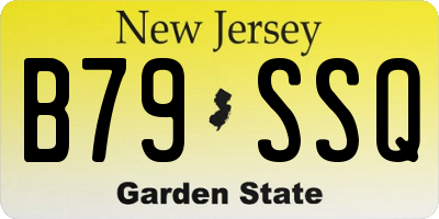 NJ license plate B79SSQ