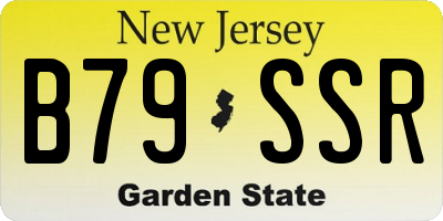 NJ license plate B79SSR