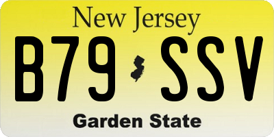 NJ license plate B79SSV