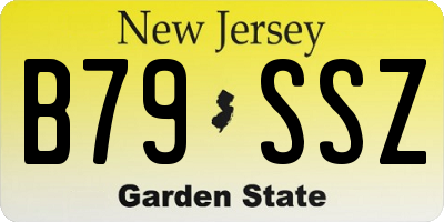 NJ license plate B79SSZ