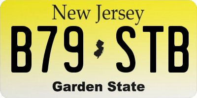 NJ license plate B79STB