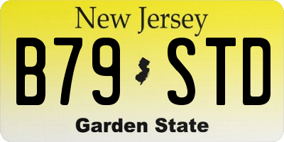 NJ license plate B79STD