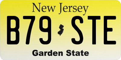 NJ license plate B79STE