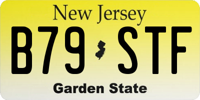 NJ license plate B79STF