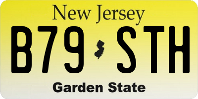 NJ license plate B79STH