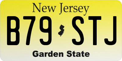 NJ license plate B79STJ