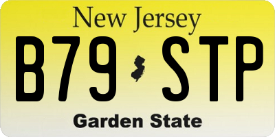 NJ license plate B79STP