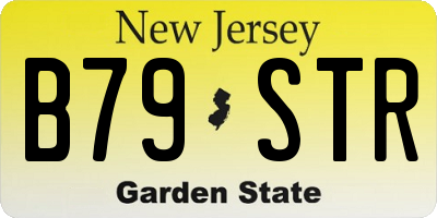 NJ license plate B79STR