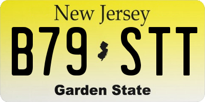NJ license plate B79STT