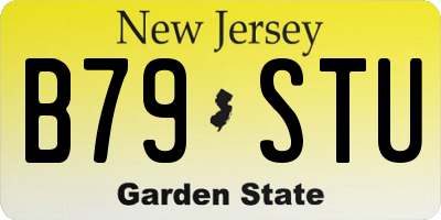 NJ license plate B79STU