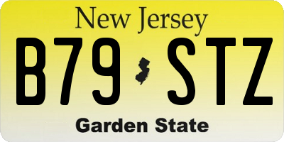 NJ license plate B79STZ