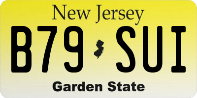 NJ license plate B79SUI