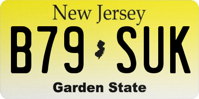 NJ license plate B79SUK