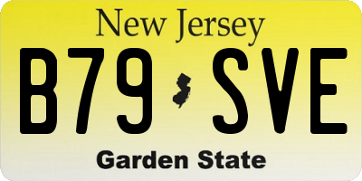 NJ license plate B79SVE