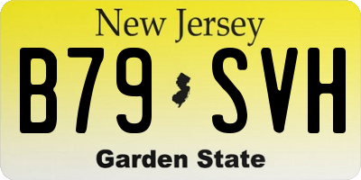 NJ license plate B79SVH