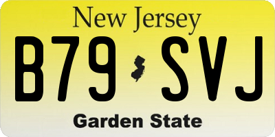 NJ license plate B79SVJ