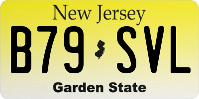 NJ license plate B79SVL