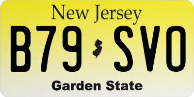 NJ license plate B79SVO