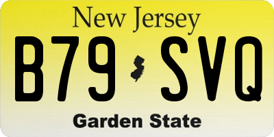 NJ license plate B79SVQ