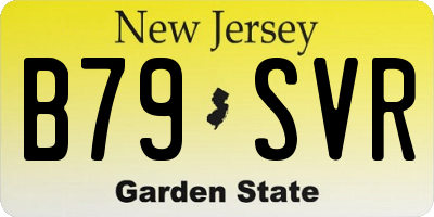 NJ license plate B79SVR