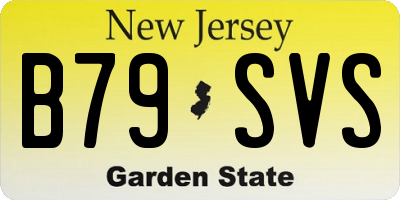 NJ license plate B79SVS