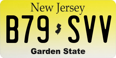 NJ license plate B79SVV