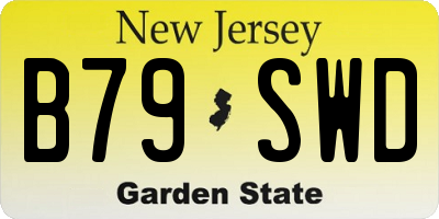 NJ license plate B79SWD