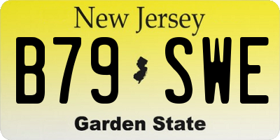 NJ license plate B79SWE