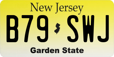 NJ license plate B79SWJ