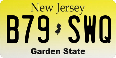 NJ license plate B79SWQ
