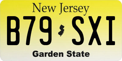 NJ license plate B79SXI