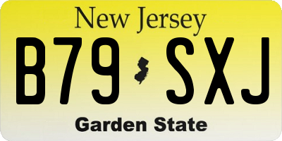 NJ license plate B79SXJ