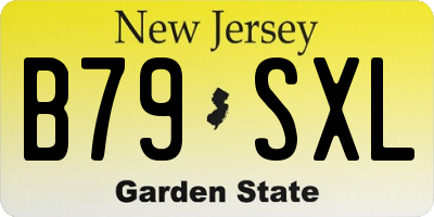 NJ license plate B79SXL