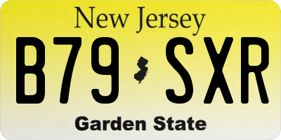 NJ license plate B79SXR