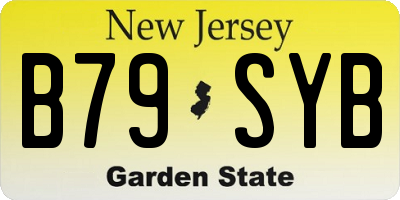 NJ license plate B79SYB