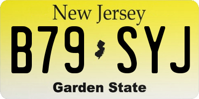 NJ license plate B79SYJ