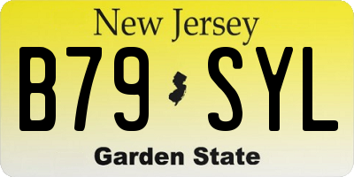 NJ license plate B79SYL