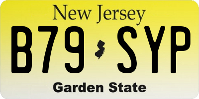 NJ license plate B79SYP