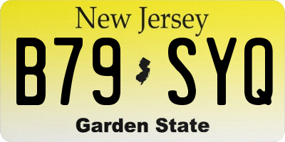 NJ license plate B79SYQ