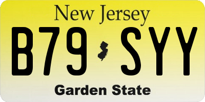 NJ license plate B79SYY