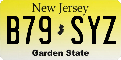 NJ license plate B79SYZ
