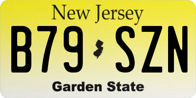 NJ license plate B79SZN