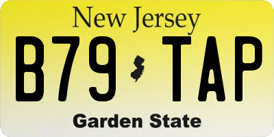 NJ license plate B79TAP