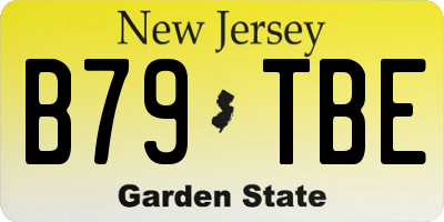 NJ license plate B79TBE