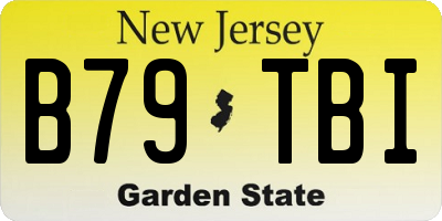 NJ license plate B79TBI