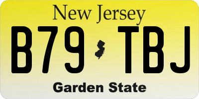 NJ license plate B79TBJ