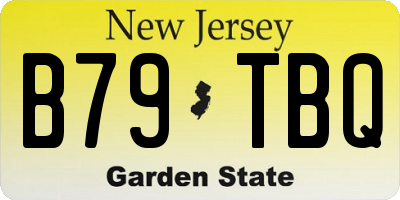 NJ license plate B79TBQ