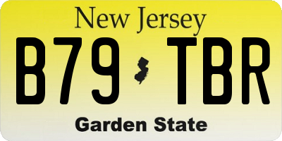 NJ license plate B79TBR