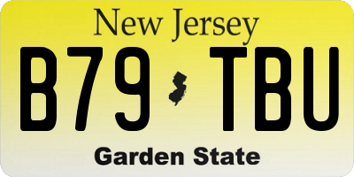 NJ license plate B79TBU