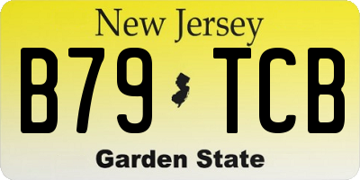 NJ license plate B79TCB